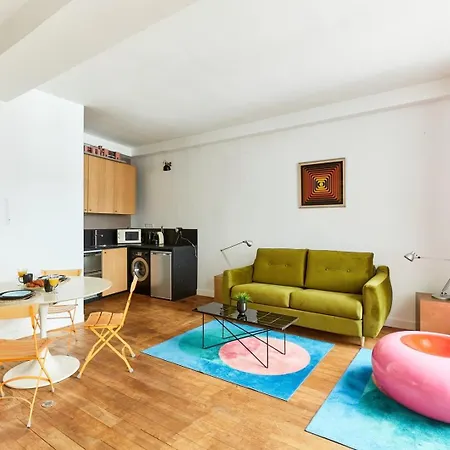 Apartment Bnbnook - Modern For 4 - Walk To Pompidou & Louvre Paris